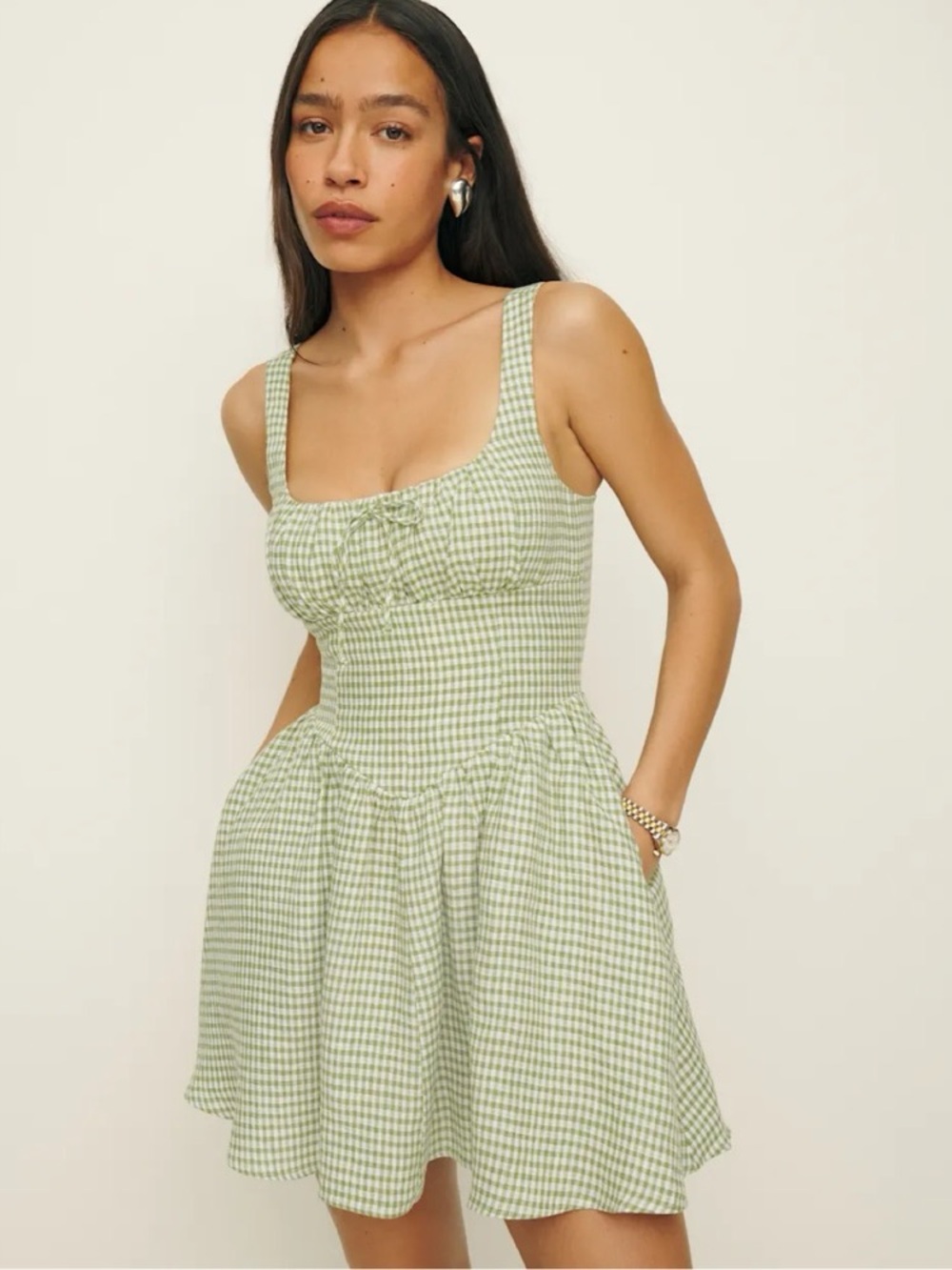 Reformation Daria Linen dress